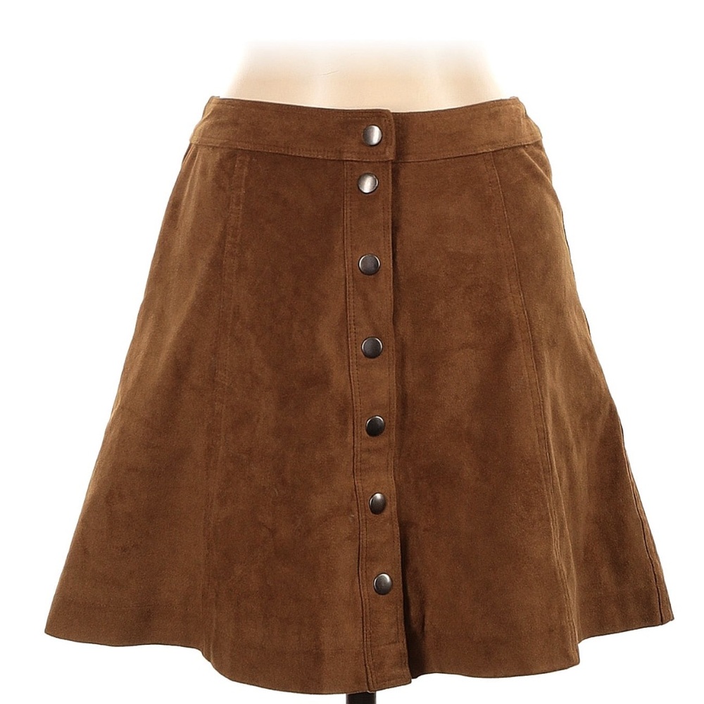Abercrombie & Fitch Brown Suede Skirt